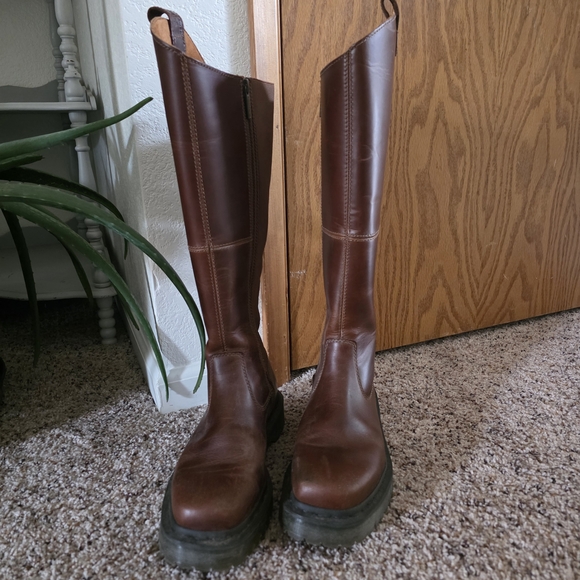 Dr. Martens Butterscotch Over the Knee Boots - Picture 4 of 5